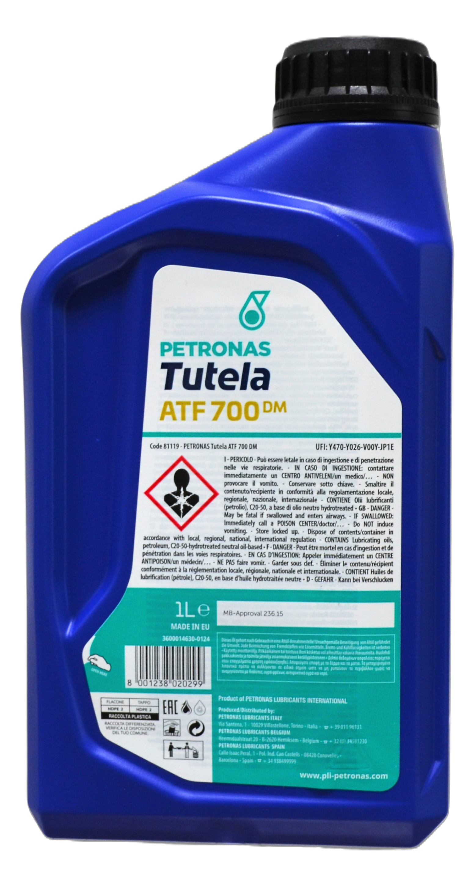Трансмисионная жидкость TUTELA ATF 700 DM MB-Approval 236.15 - фото 3 Трансмисионная жидкость TUTELA ATF 700 DM MB-Approval 236.15 - фото 3