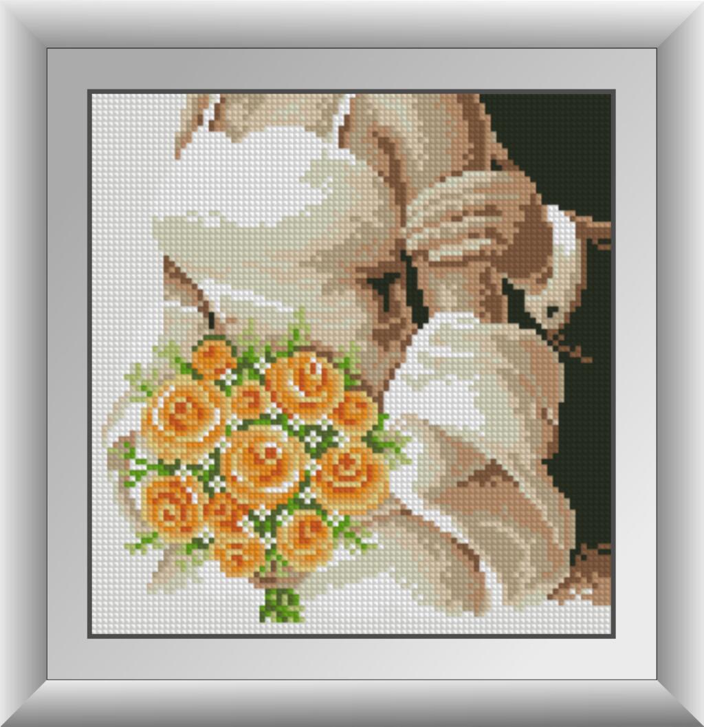 Алмазная мозаика Dream Art Букет невесты 23x24 см (DA.30352)
