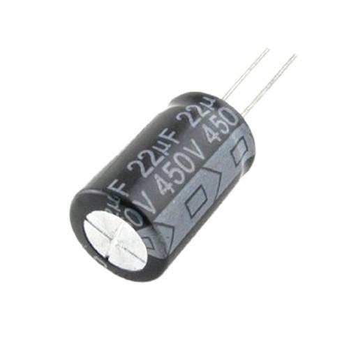 Конденсатор электролитический алюминиевый 22 мкФ 450В 105С 10 шт. (36ced049)