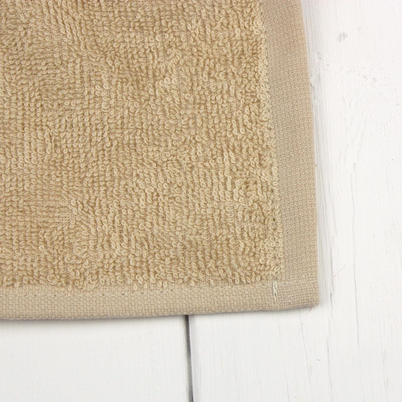 Рушник махровий ОЕ0005 30х30 см Бежевий (138065) - фото 2 Рушник махровий ОЕ0005 30х30 см Бежевий (138065) - фото 2