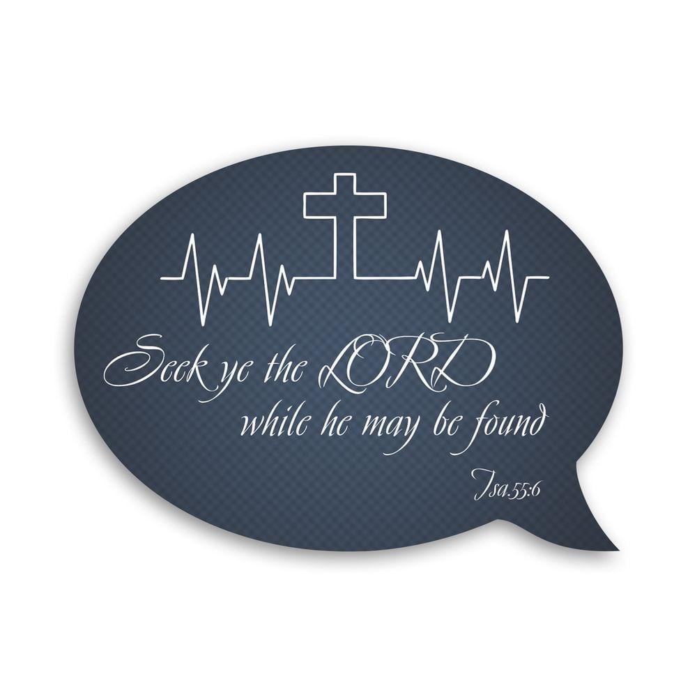 Магнит-выслов деревянный "Seek ye the Lord" (хрмв0002а)