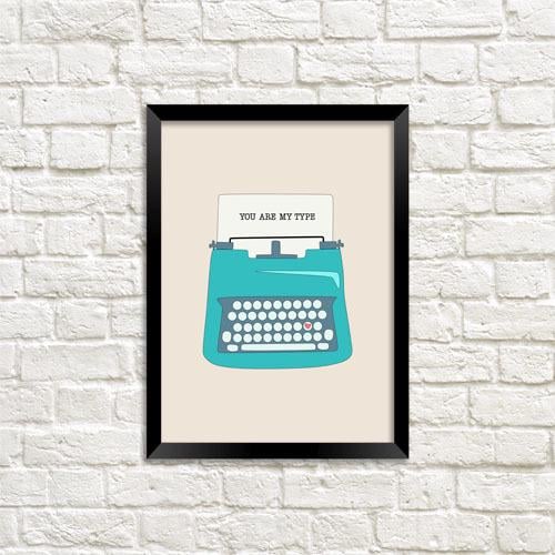Постер в рамке You are my type 15x21 см A5 (MT5_19L024)