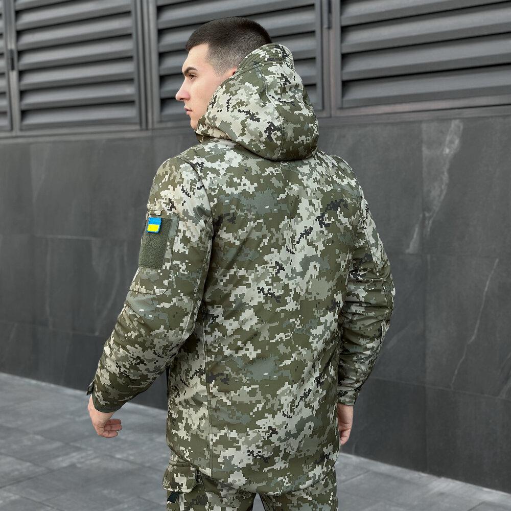 Куртка чоловіча зимова Pobedov Winter Jacket Motive 3XL Піксель (OWku1 4203XLpx) - фото 6