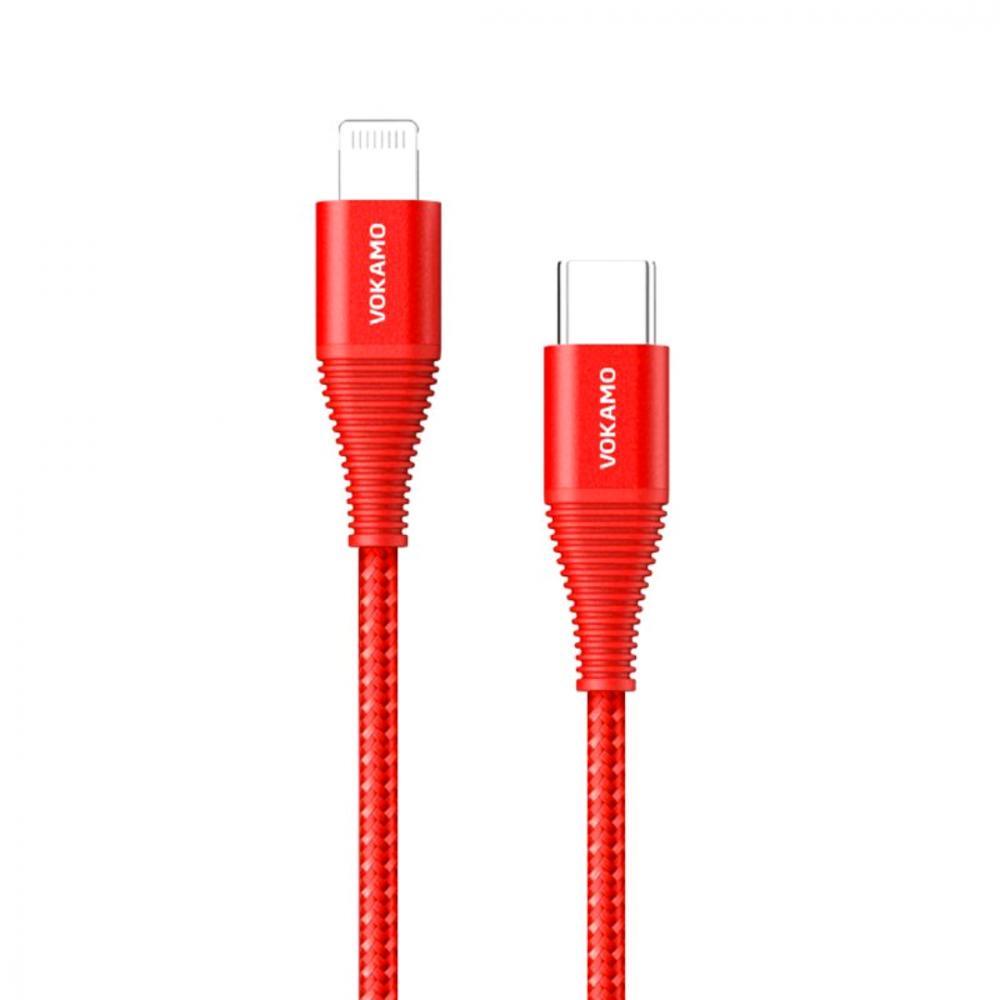 Кабель Vokamo Luxlink Cable USB-C to Lightning 1,2 м Red (VKM20055)