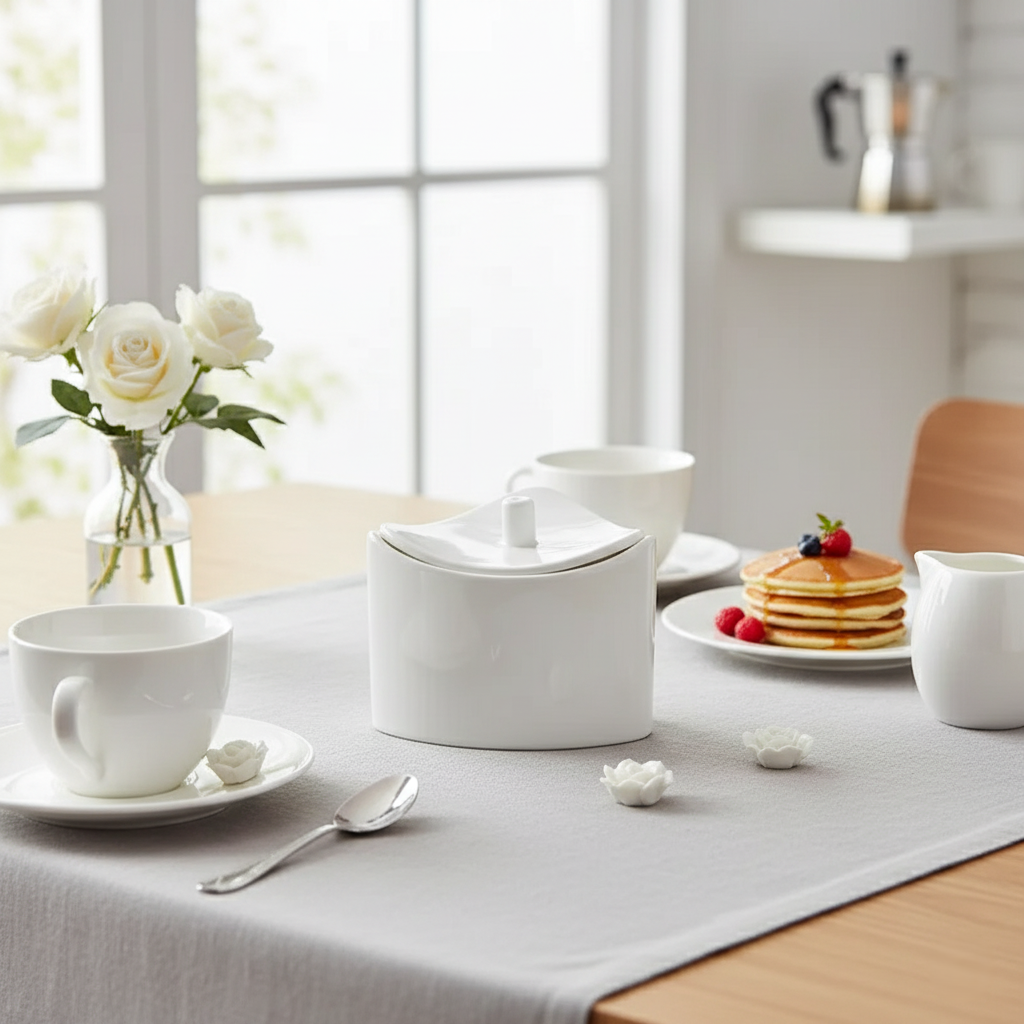 Сахарница Sakura Aoue из фарфора 350 мл (23315580) - фото 2 Сахарница Sakura Aoue из фарфора 350 мл (23315580) - фото 2