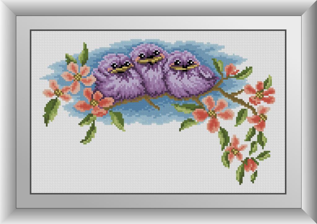 Алмазная мозаика Dream Art Птенцы 25x39 см (DA.30121)