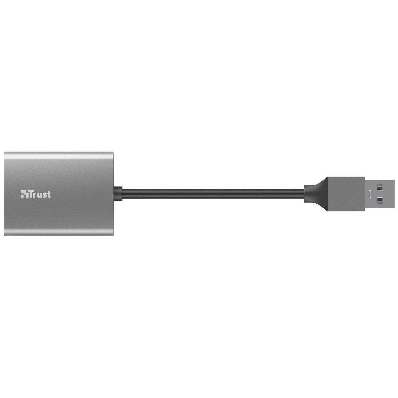 Кард ридер microSD и sd Trust DALYX 24135 FAST USB-A ALUMINIUM (iz16483) - фото 5 Кард ридер microSD и sd Trust DALYX 24135 FAST USB-A ALUMINIUM (iz16483) - фото 5