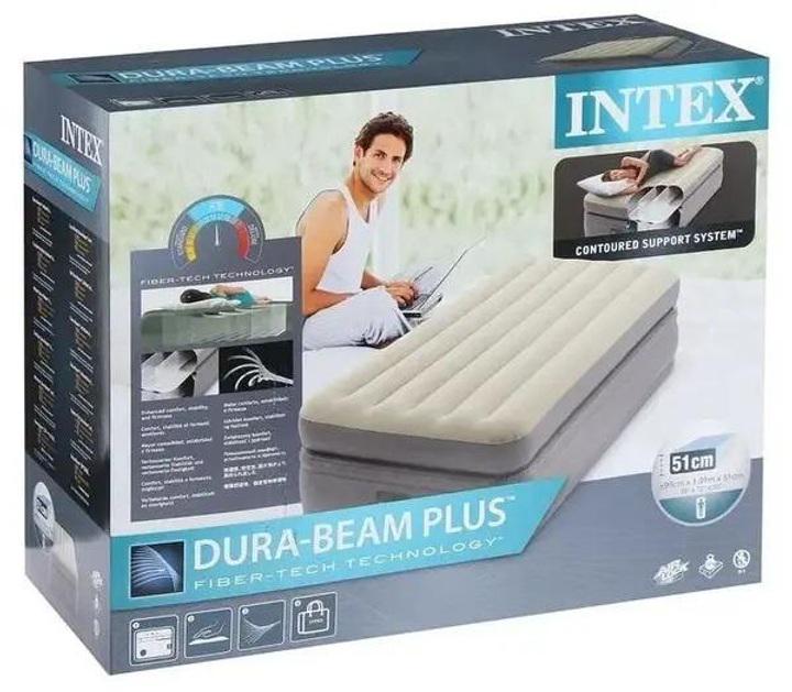 Кровать надувная односпальная Intex 64162 99х191х51 см со встроенным насосом (29734754) - фото 7 Кровать надувная односпальная Intex 64162 99х191х51 см со встроенным насосом (29734754) - фото 7