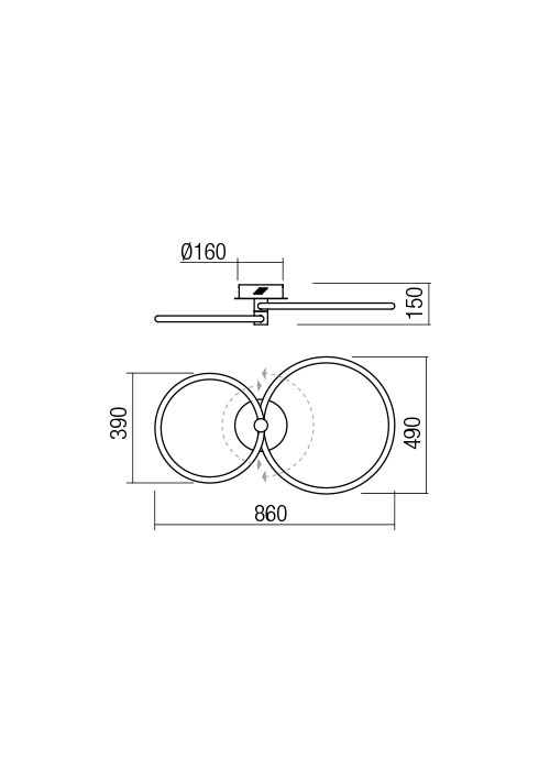 Светильник потолочный Redo Spell Pl LED 43 W 3000K Wh 4.1.2 (01-2223) - фото 2 Светильник потолочный Redo Spell Pl LED 43 W 3000K Wh 4.1.2 (01-2223) - фото 2