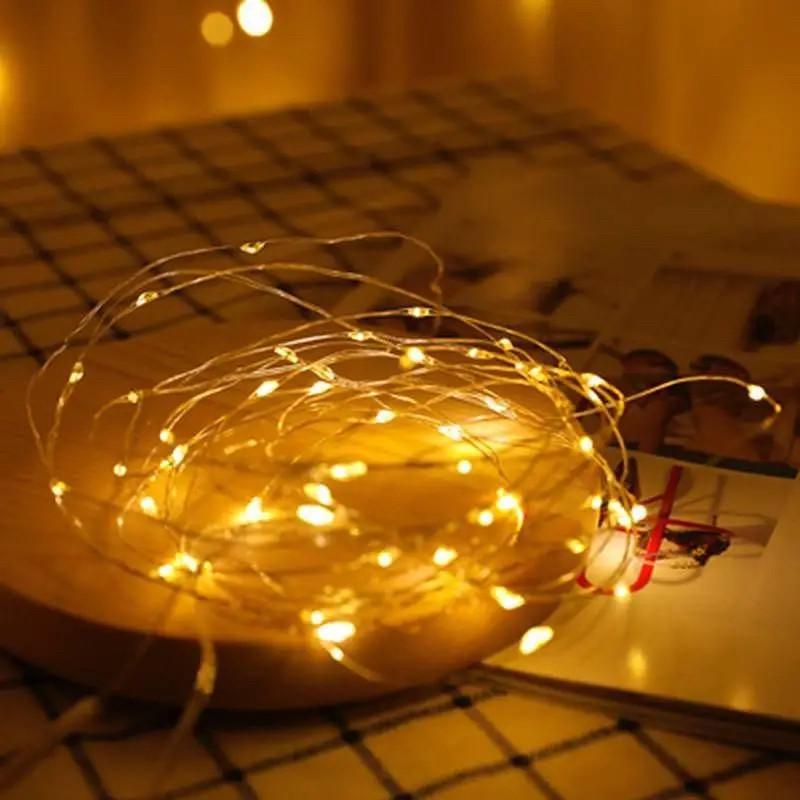 Гірлянда Роса на батарейках CR2032 50LED 5 м Теплий білий (1725443702) - фото 3 Гірлянда Роса на батарейках CR2032 50LED 5 м Теплий білий (1725443702) - фото 3