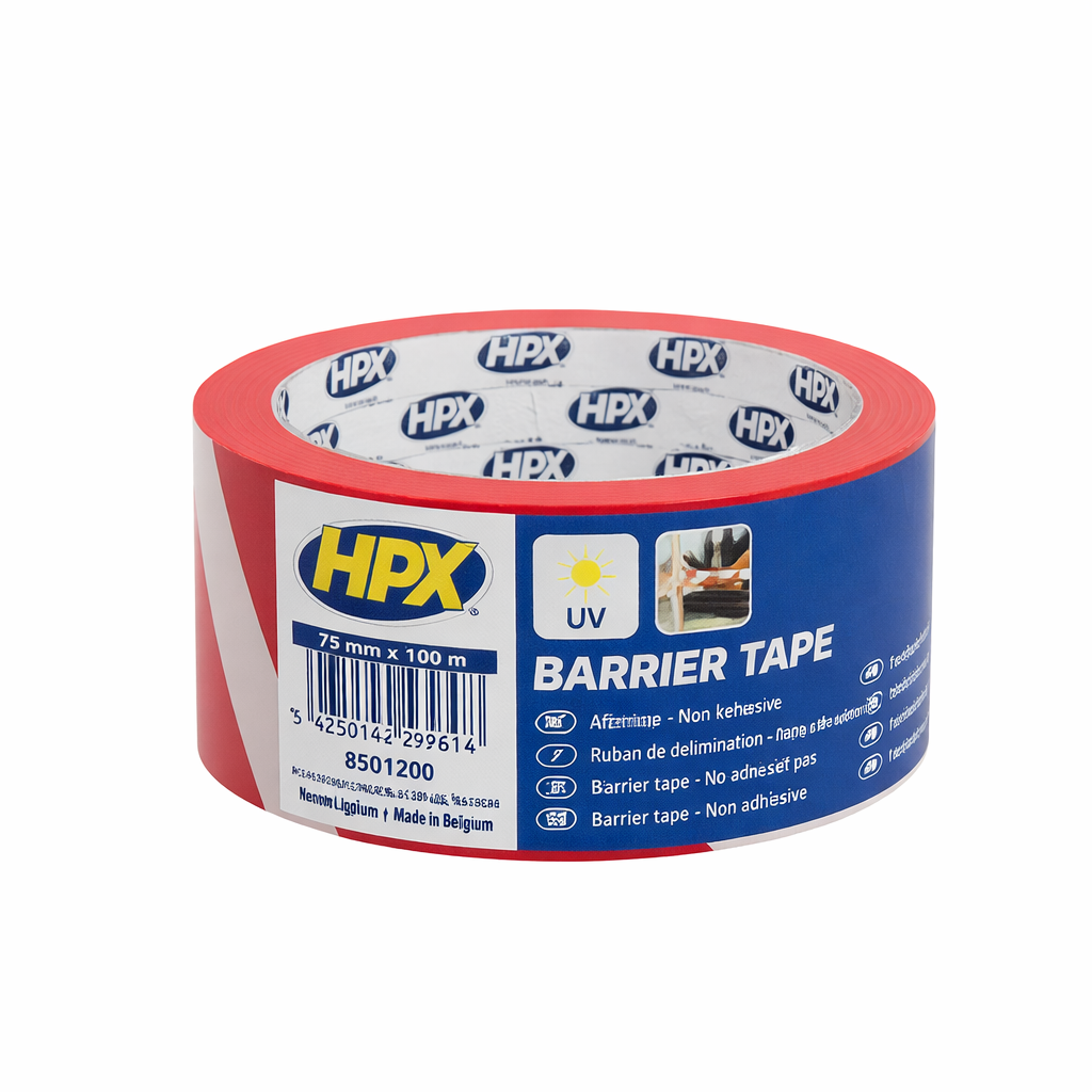 Лента барьерная ПВХ B50100 устойчива к влаге и износу 50 мм 100 м Красный (60f72630)