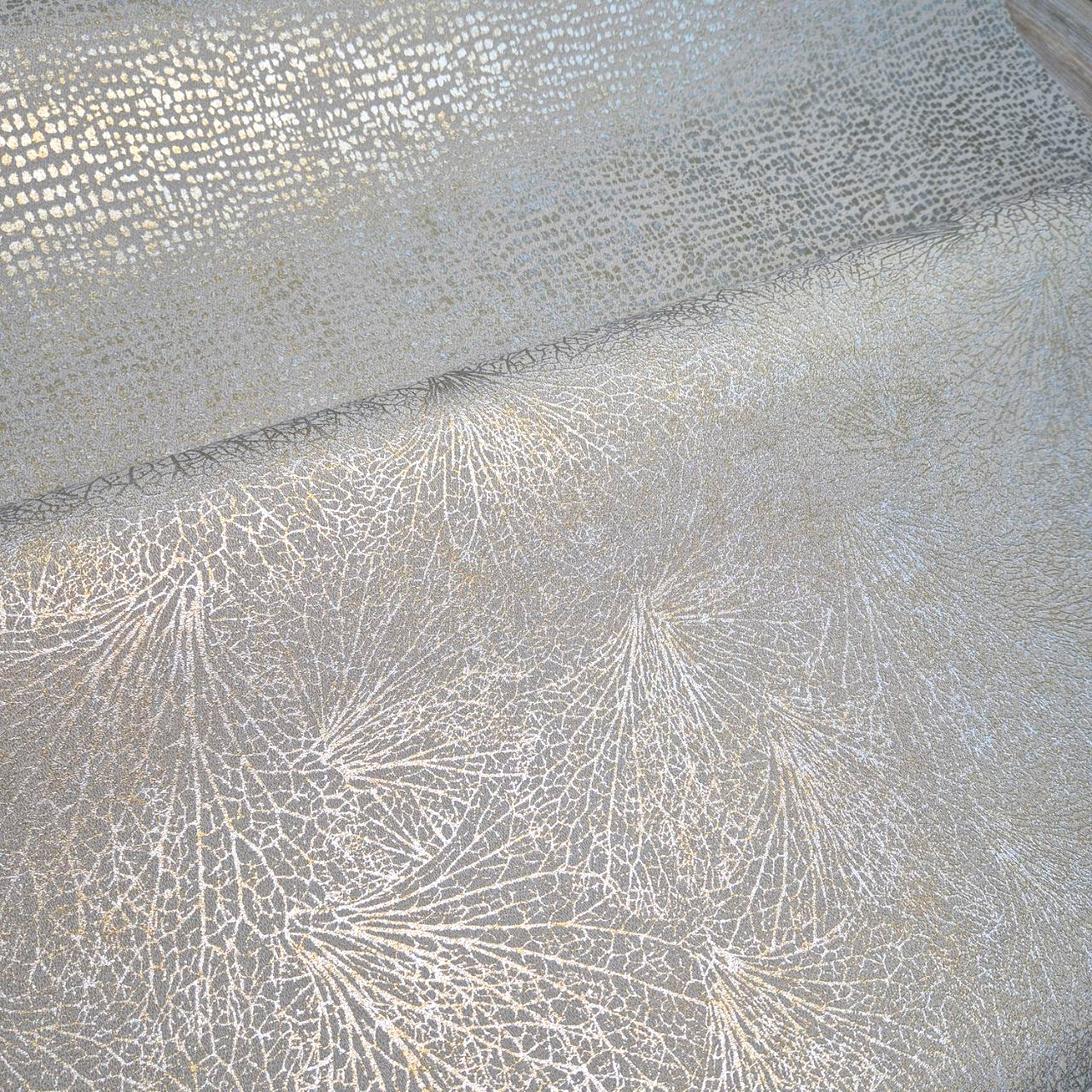 Шпалери вінілові Marburg 10,05x1,06 м Кавово-золотистий (31357) - фото 8