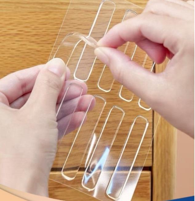 Накладка силиконовая для защиты дверей и мебели 10 шт. 35х10 мм (29403) - фото 6