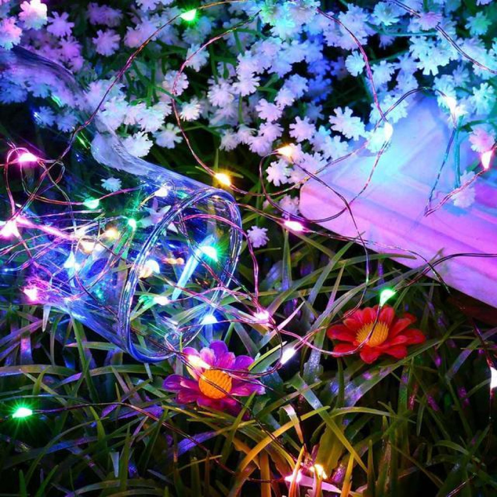 Гирлянда нить Роса от USB 8 режимов 500 LED IP44 50 м Мультиколор - фото 8