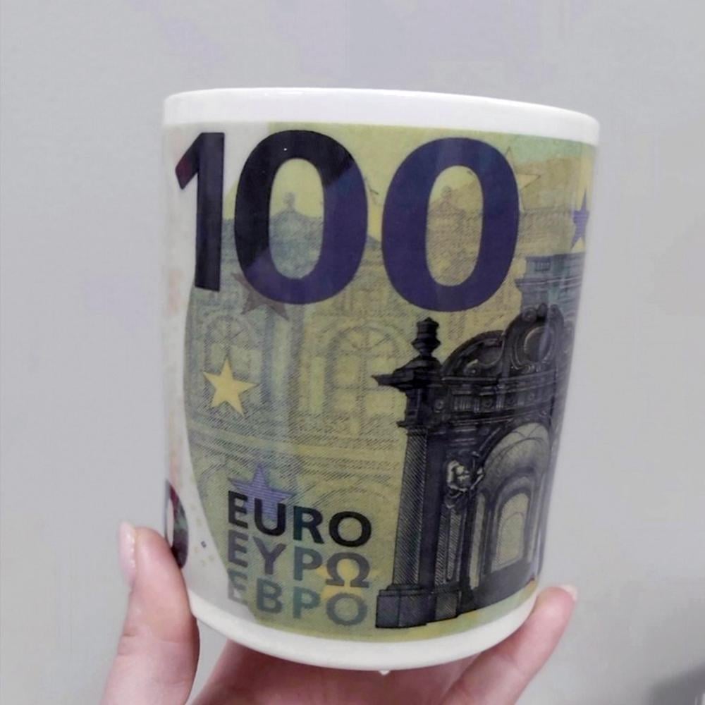 Большая керамическая кружка "Евро", 1 литр - фото 10