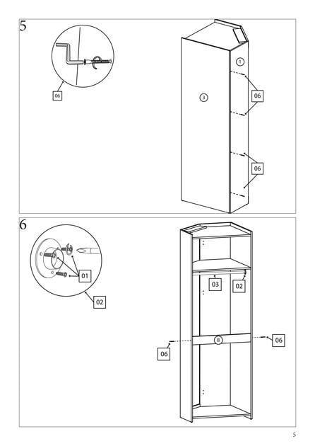 Шафа кутова Еверест Соната-700 Венге темний/Білий (DTM-2316) - фото 4 Шафа кутова Еверест Соната-700 Венге темний/Білий (DTM-2316) - фото 4