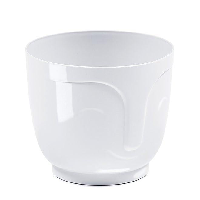 Горшок пластмассовый Flora Atena 16,5 см Белый (79866)