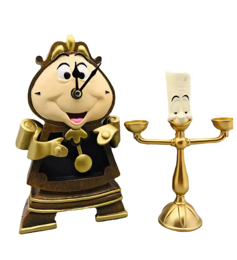 Часы Когворт и подсвечник Люмьер из мультфильма Красотка и Чудовище Disney Часы Когворт и подсвечник Люмьер из мультфильма Красотка и Чудовище Disney