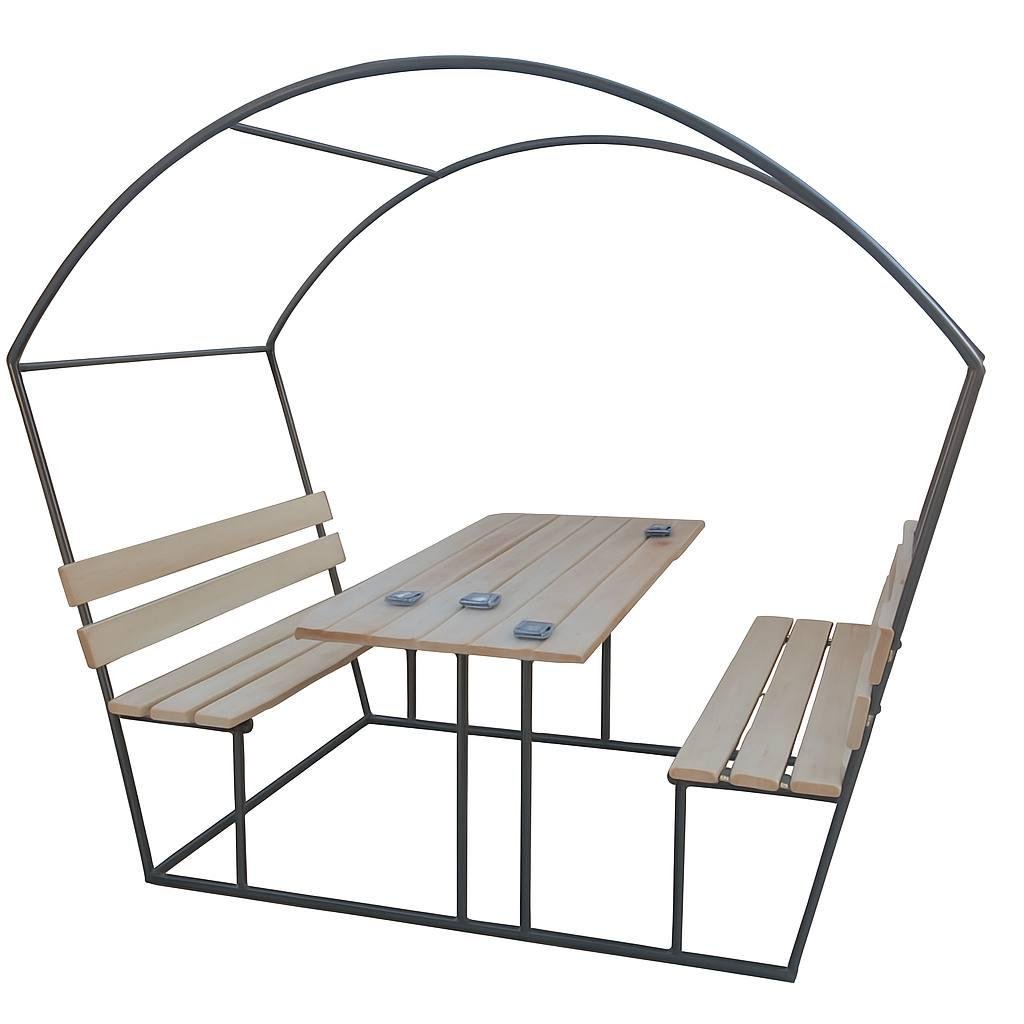 Беседка дачная разборная 2,3x1,9x2 м (5003)