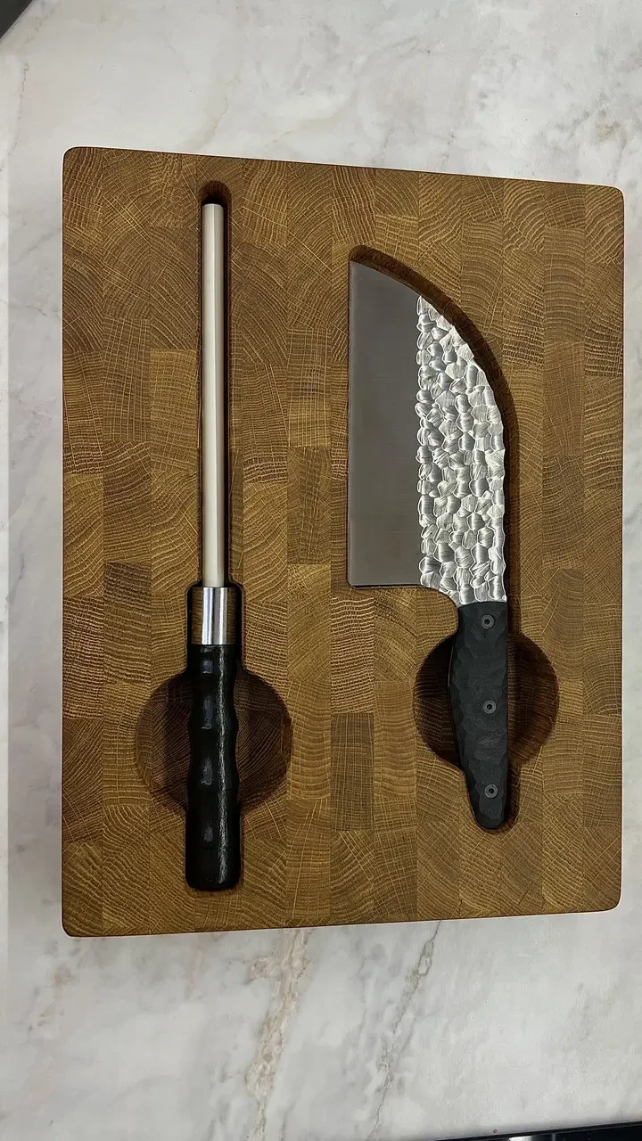 Набір кухонний Gorillas BBQ DS43 дошка обробна торцева з сапкою Серб світлий та мусат 3 пр. (27722372)