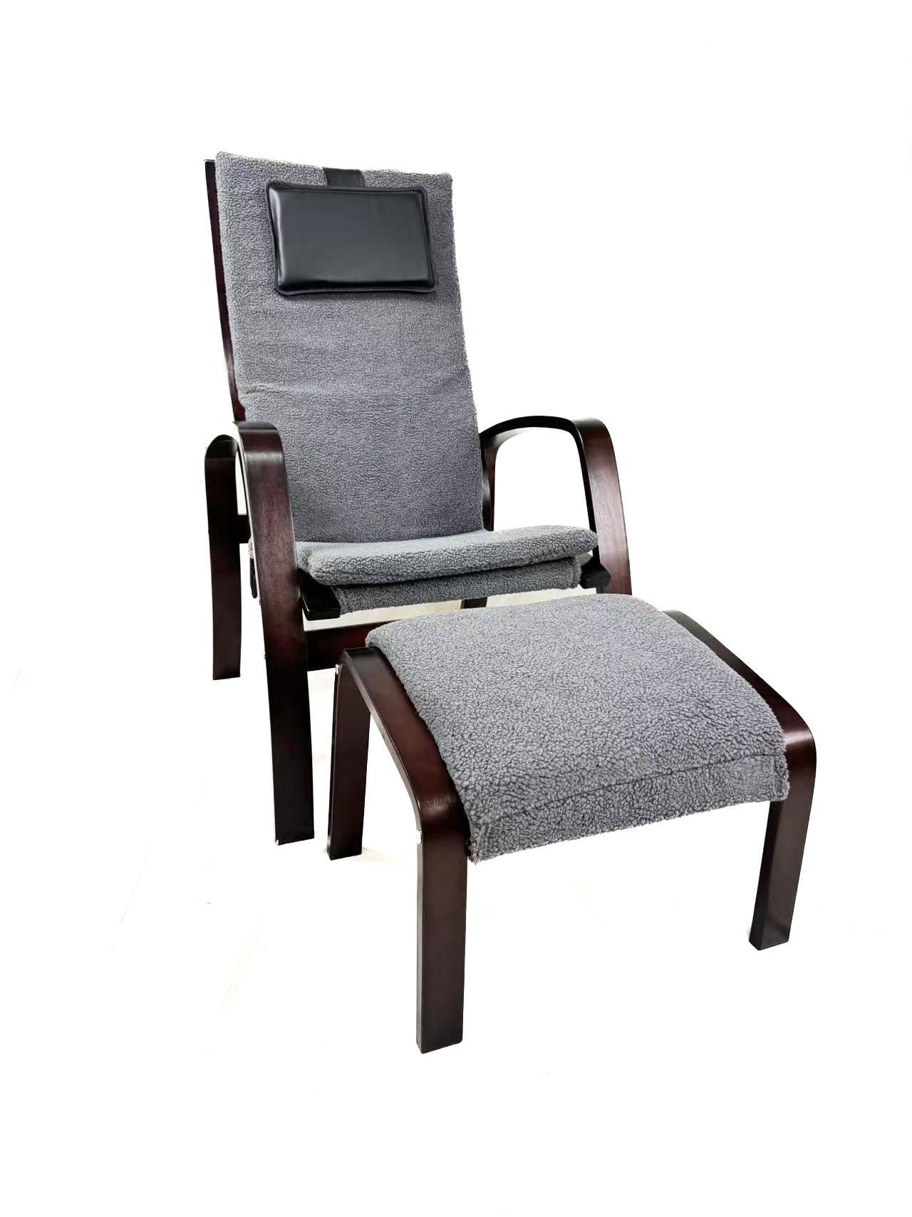 Крісло для відпочинку з підставкою Avko ARC011 Natural Grey (24363695)