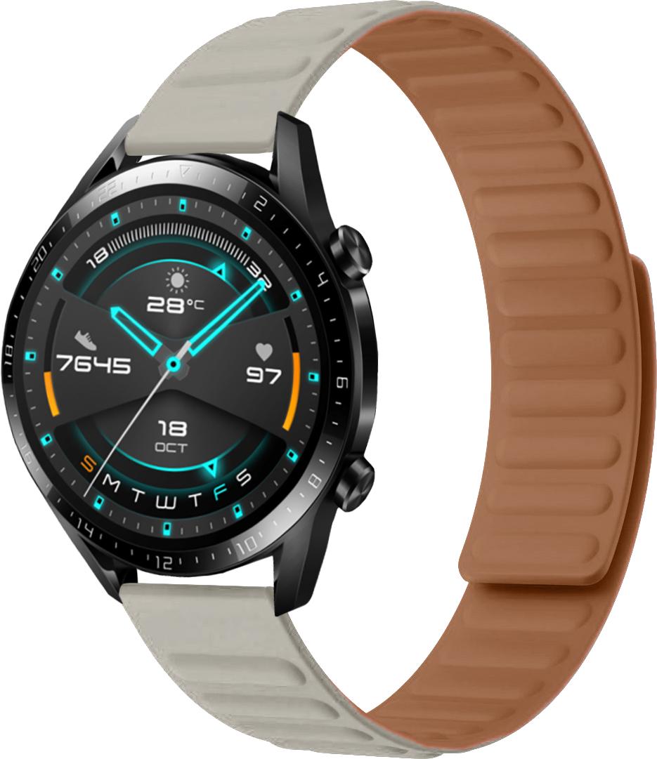 Ремешок Magneter для Huawei Watch GT 2 46 мм Beige (26638-34) Ремешок Magneter для Huawei Watch GT 2 46 мм Beige (26638-34)