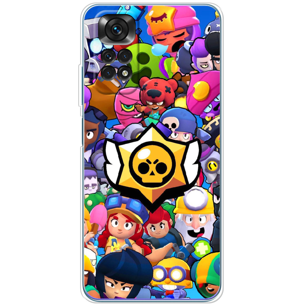 Чехол BoxFace Xiaomi Redmi Note 11 Global Version Brawl Stars Прозрачный силикон (44124-up2389-44124)