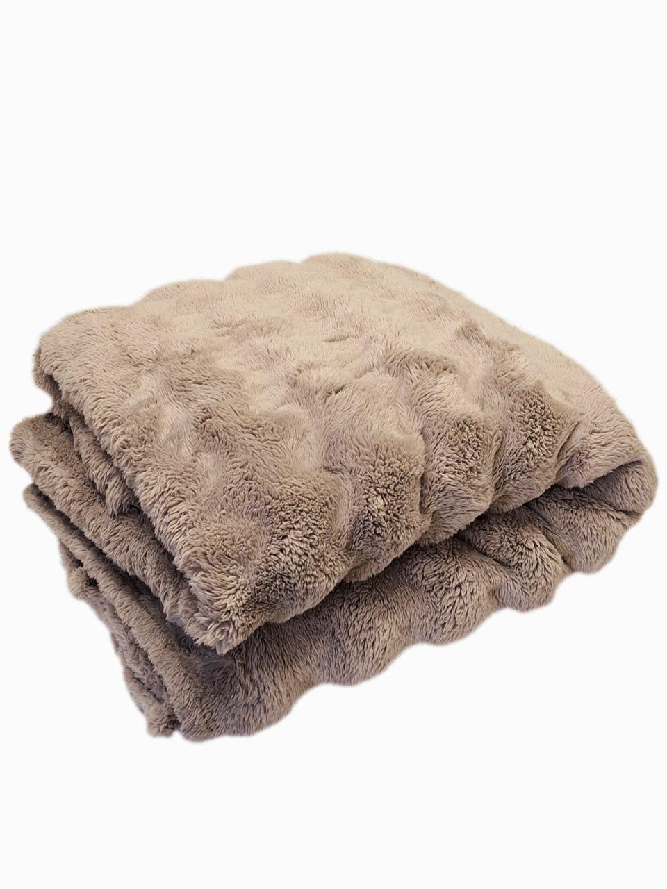 Плед-покрывало флисовый Colorful Home Шторм 200х220 см Капучино (1432) - фото 1 Плед-покрывало флисовый Colorful Home Шторм 200х220 см Капучино (1432) - фото 1