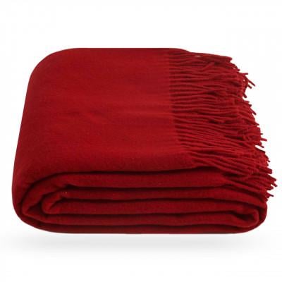 Плед Бовария 140x200 см Темно-красный