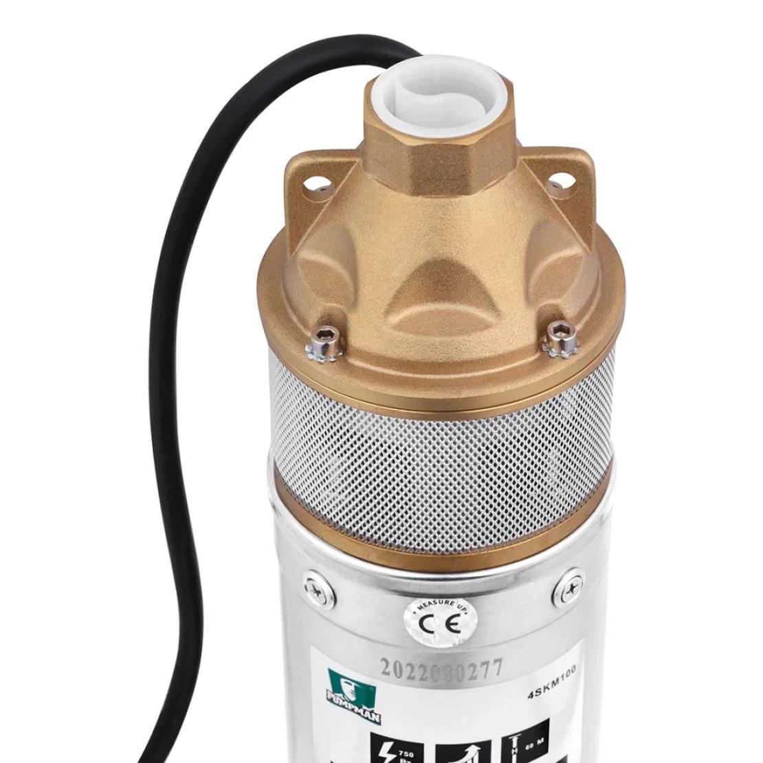 Насос глубинный вихревой Pumpman 4SKM100 Нmax 60 м Qmax 27 куб. м 750 Вт с пультом - фото 2