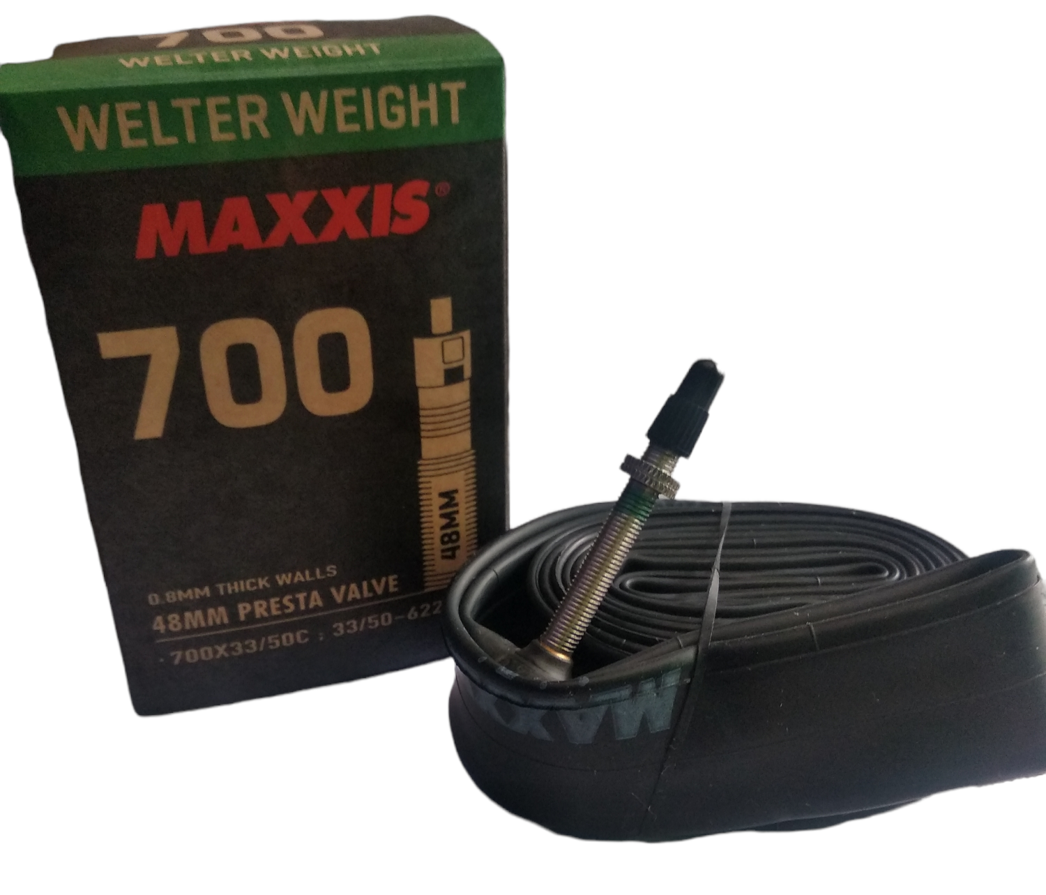 Велокамера Maxxis 700x33 мм/50C Welter Weight FV 48 мм (4717784040073) Велокамера Maxxis 700x33 мм/50C Welter Weight FV 48 мм (4717784040073)
