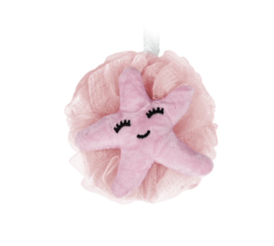 Мочалка-бант детская Stenson Sea world R90461 40 г Розовый (23523969)