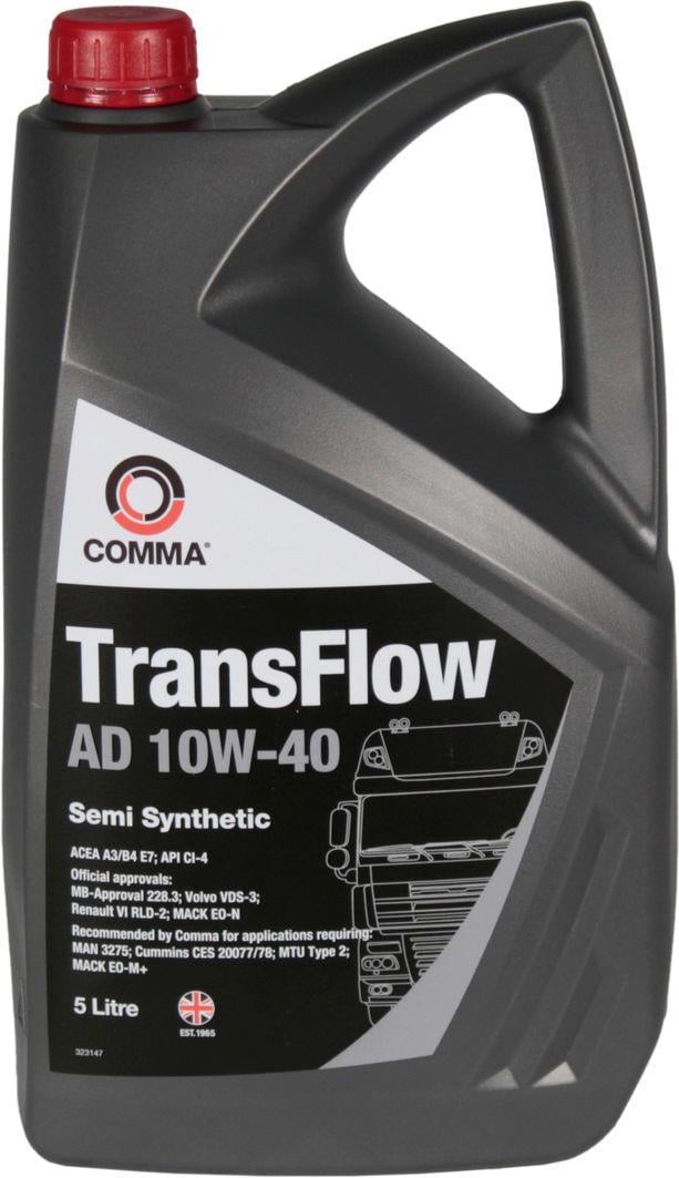 ᐉ Моторная смазка Comma 10W-40 Transflow AD 5 л (1400886)