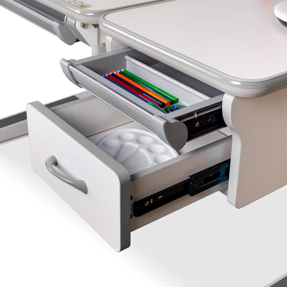 Парта трансформер школьная эргономичная Mealux Sherwood Energy Белый/Серый (BD-830 W/G Energy) - фото 8 Парта трансформер школьная эргономичная Mealux Sherwood Energy Белый/Серый (BD-830 W/G Energy) - фото 8