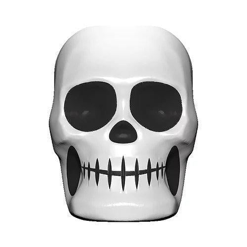 Череп із цукерками Halloween Skull Tin with Smarties 17 г (чорно-білий)