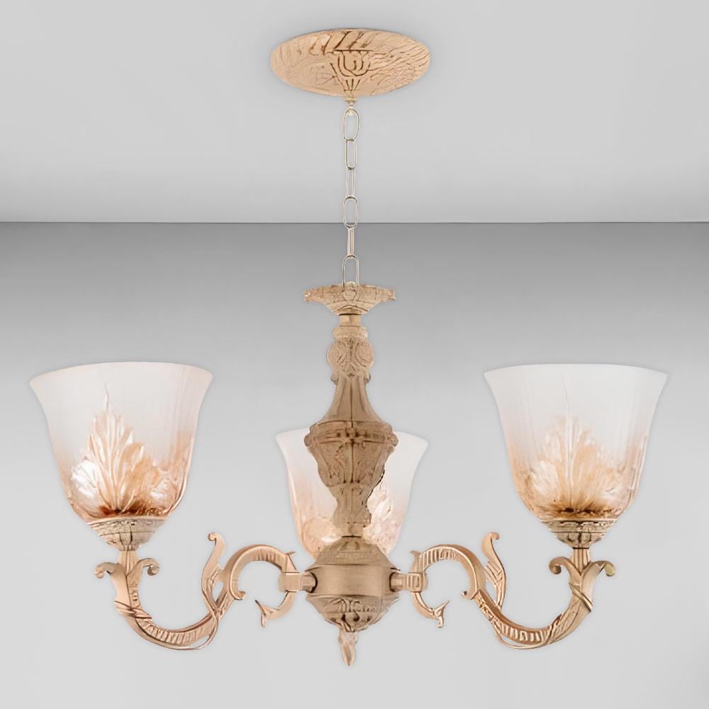 Люстра подвесная классическая Light House SRS-18492/3 Бежевый/Золотистый