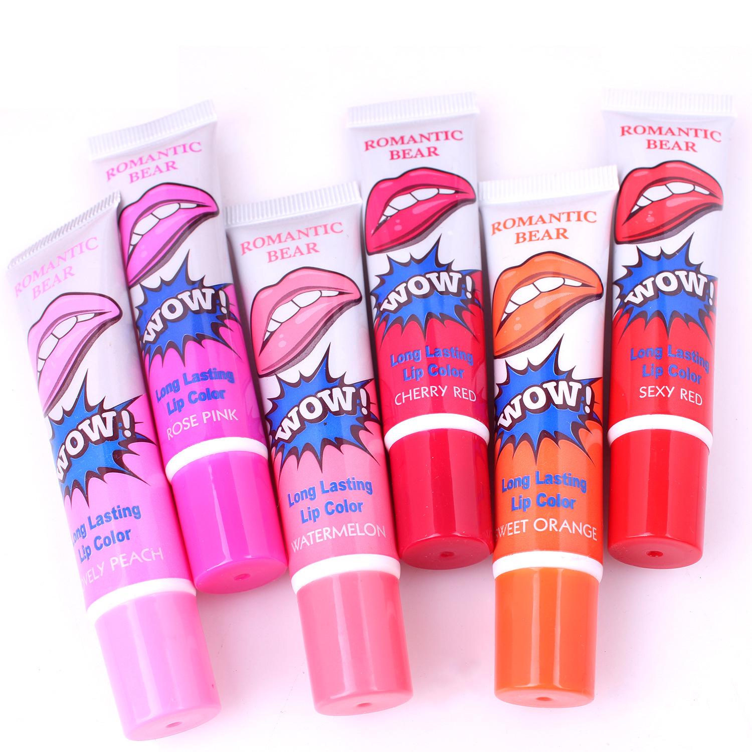 Тинт пленка для губ WOW ROMANTIC BEARS Long Lasting Lip Color waterproof 6 шт. по 15 мл (0409054)