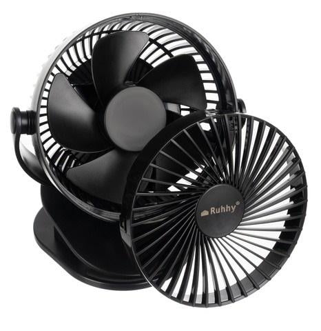 Вентилятор беспроводной с зажимом и USB зарядкой Черный - фото 6 Вентилятор беспроводной с зажимом и USB зарядкой Черный - фото 6