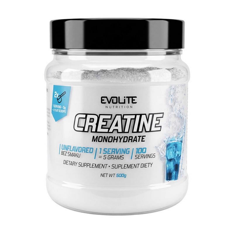 Креатин моногидрат с таурином Evolite Nutrition Creatine Monohydrate 500 г Без вкуса