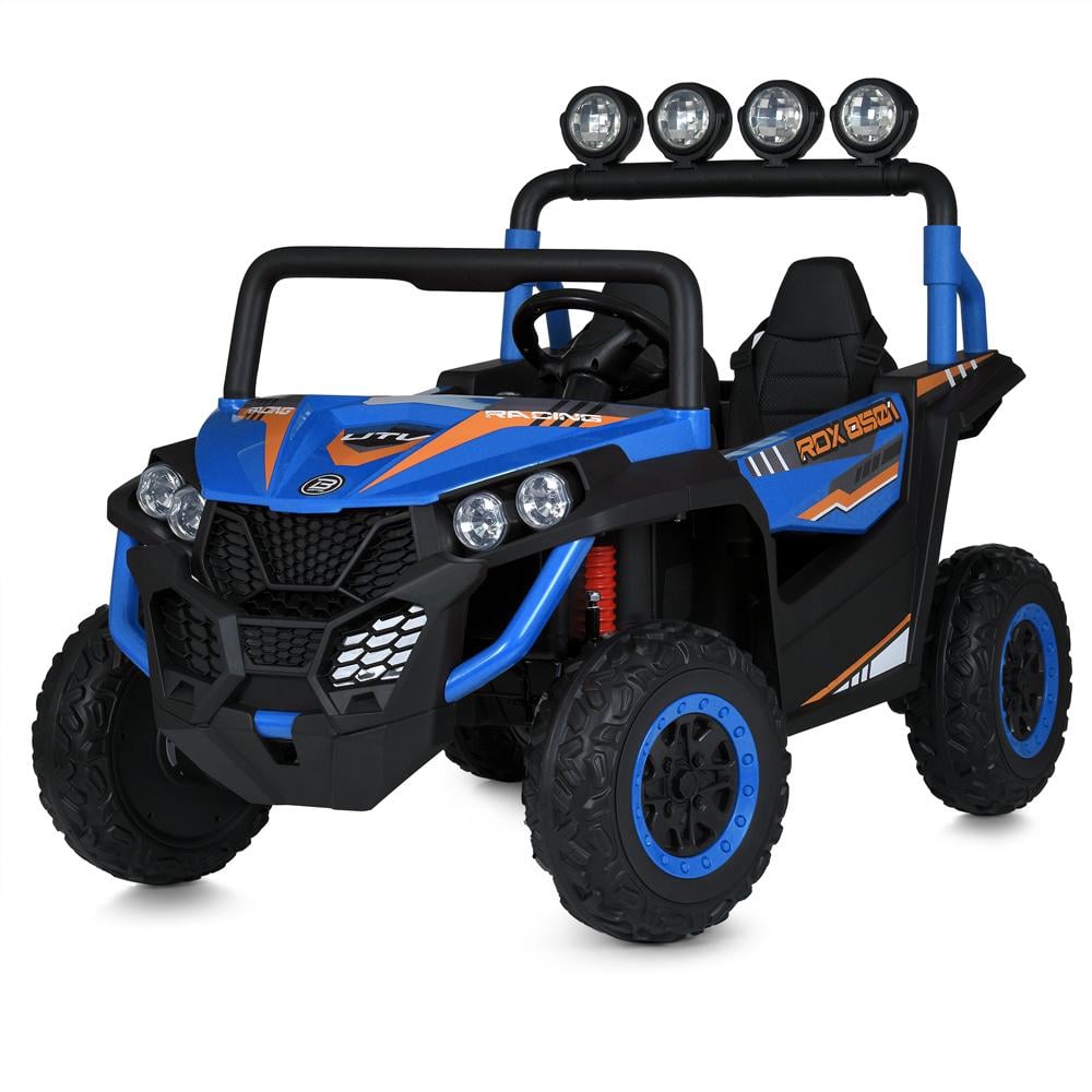 Детский электромобиль Bambi Racer M 6058EBLR-4 24V на 4 мотора по 90W/колеса EVA/кожаное сиденье Синий (33153278)