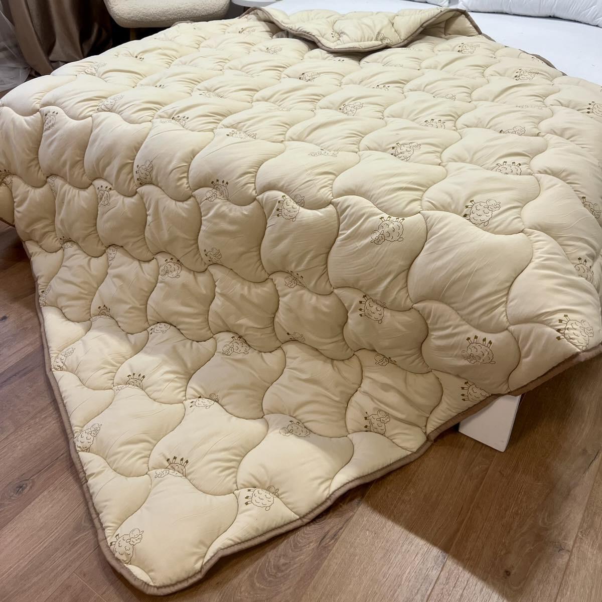 Ковдра зимова вовняна Wool Comfort євро 400 г/м2 200x215 см (Ковдра L1-3) - фото 6