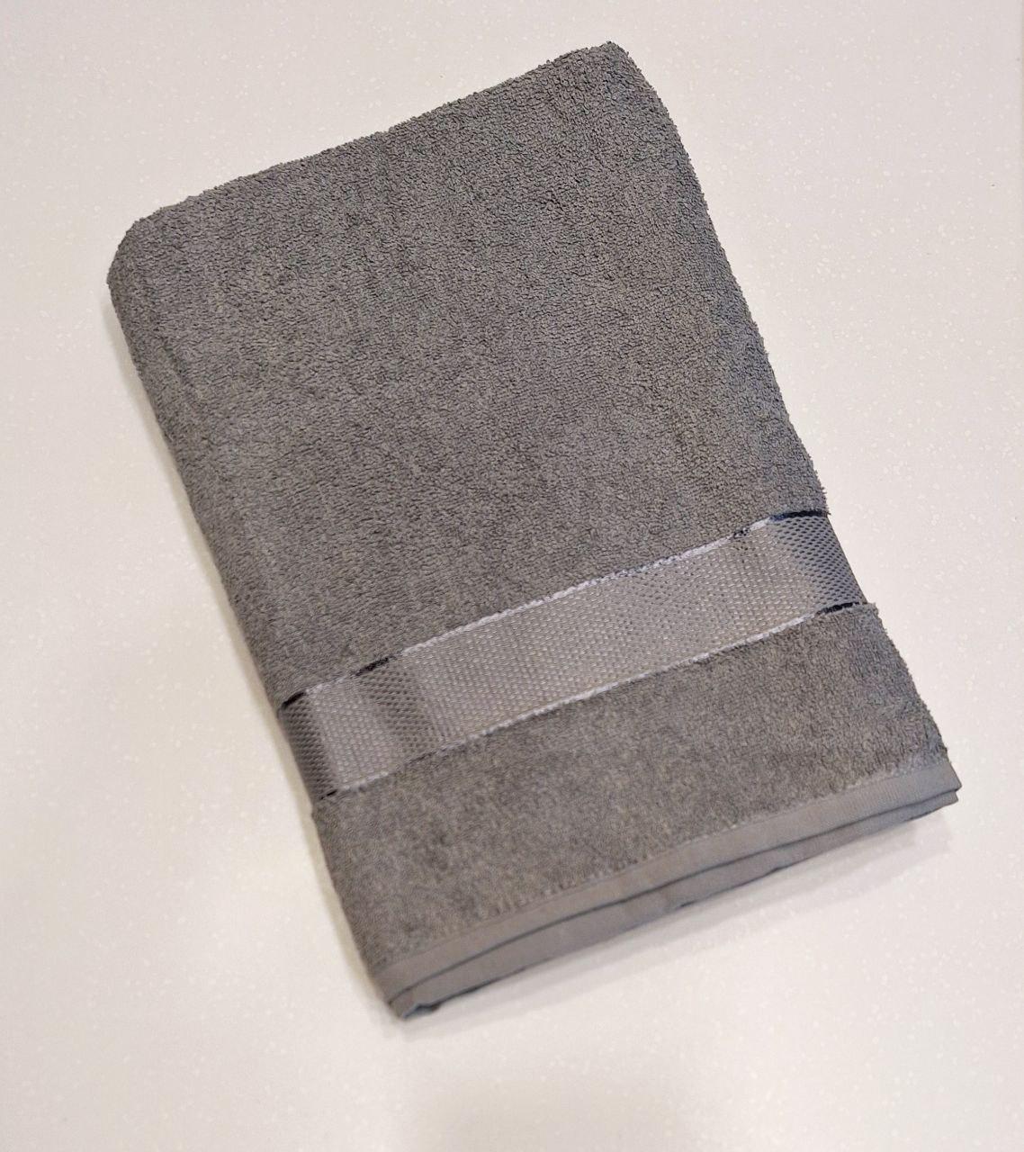 Полотенце махровое Aisha Home Textile 100x150 см Темно-серый (291)