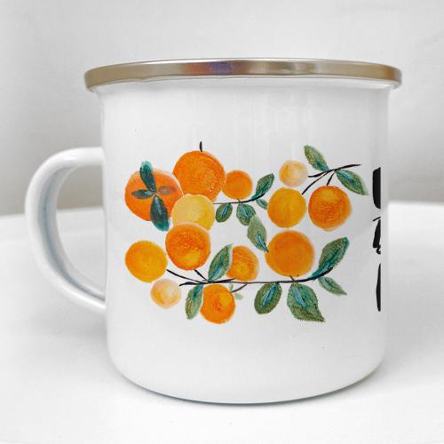 Кружка металлическая Camper "Щастя в простих речах" 250 мл (KRM_23NG023)