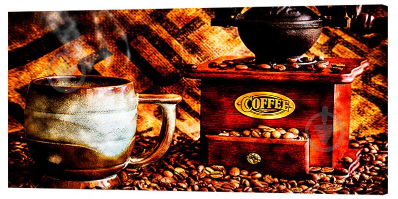 Картина на холсте Декор Карпаты Кофе 50х100 см (o390)