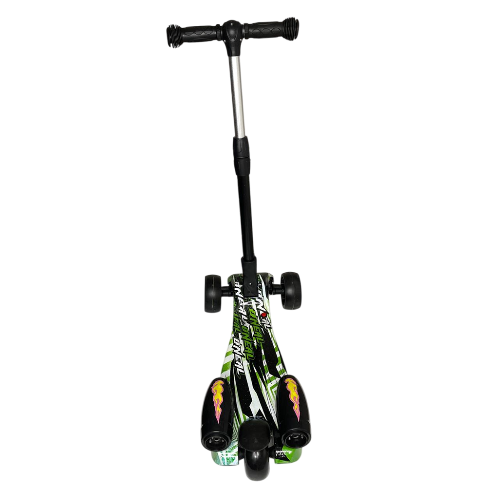 Самокат Voltronic Графіті з музикою та димом і світлом до 50 кг Зелений (НКП) - фото 4