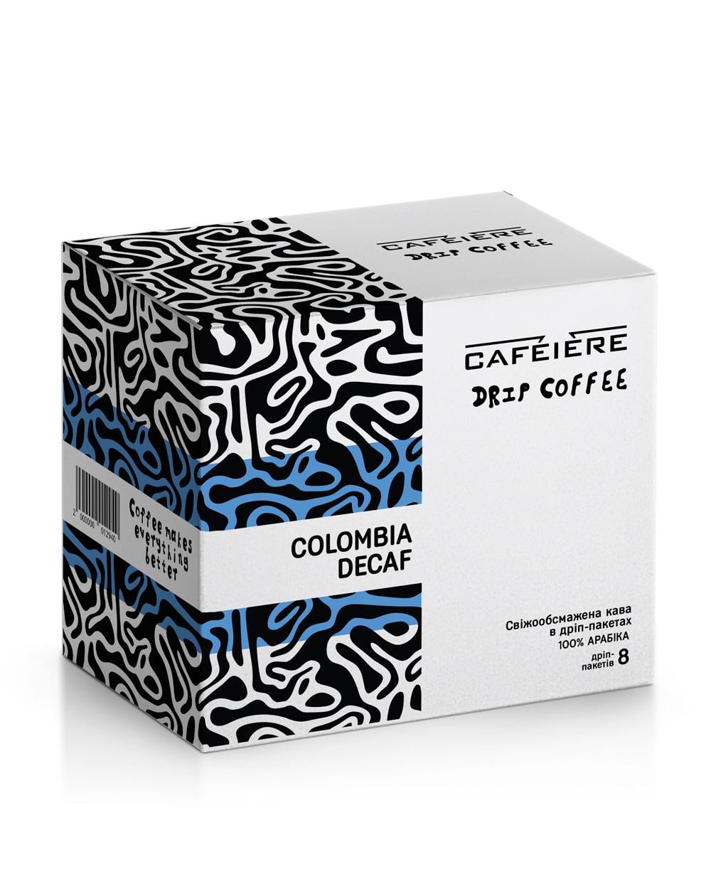 Дріп-кава Cafeiere Colombia DECAF 8 шт. (2612768052)
