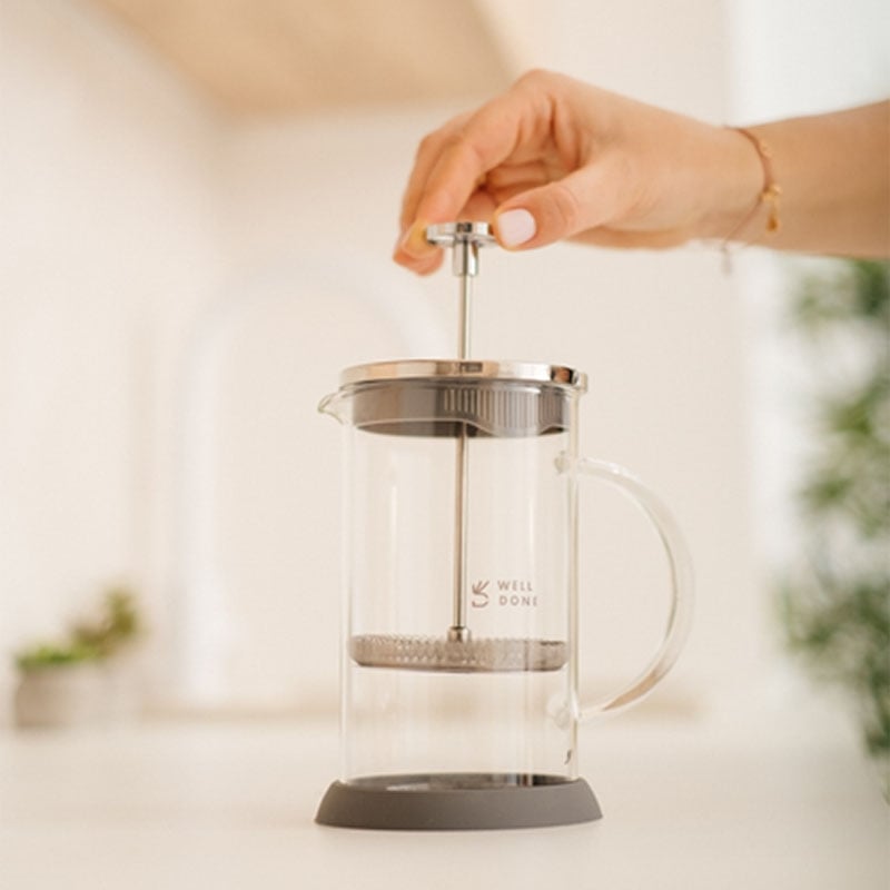 Заварник Well Done WD-8036B френч-пресс стеклянный 600 мл (26202752) - фото 7 Заварник Well Done WD-8036B френч-пресс стеклянный 600 мл (26202752) - фото 7