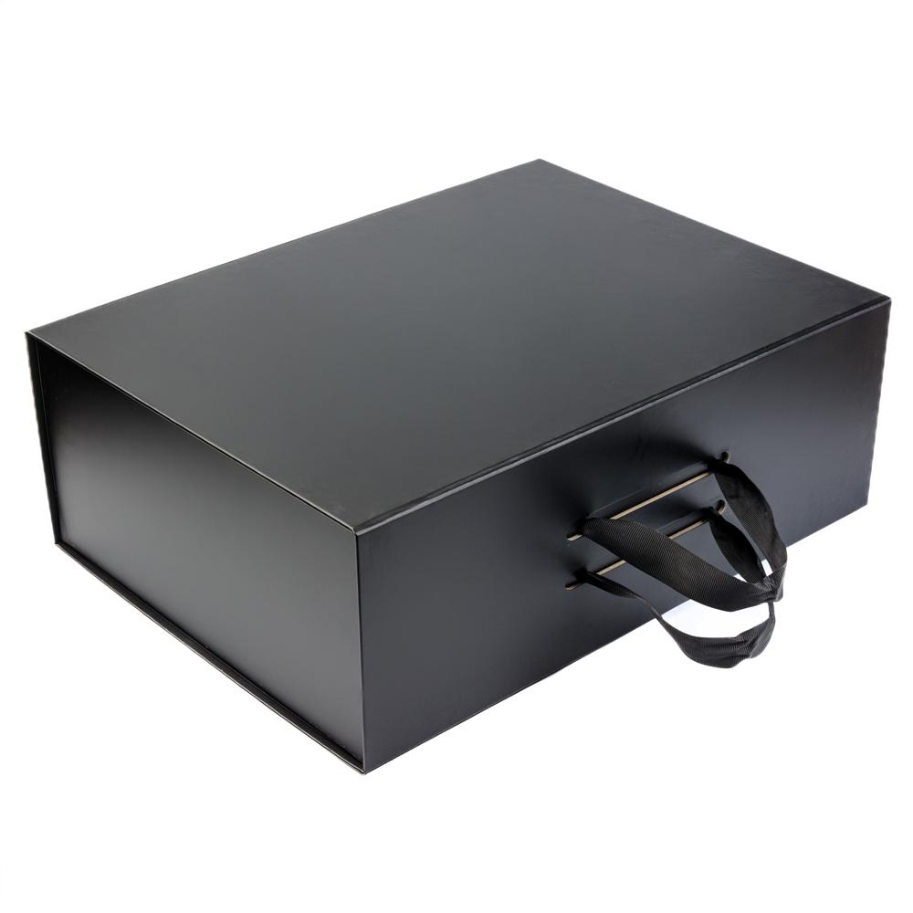 Подарочная коробка Gift Box Unlimited S2 на магнитах с ручками 38х28,5х13,5 см Black (38285)