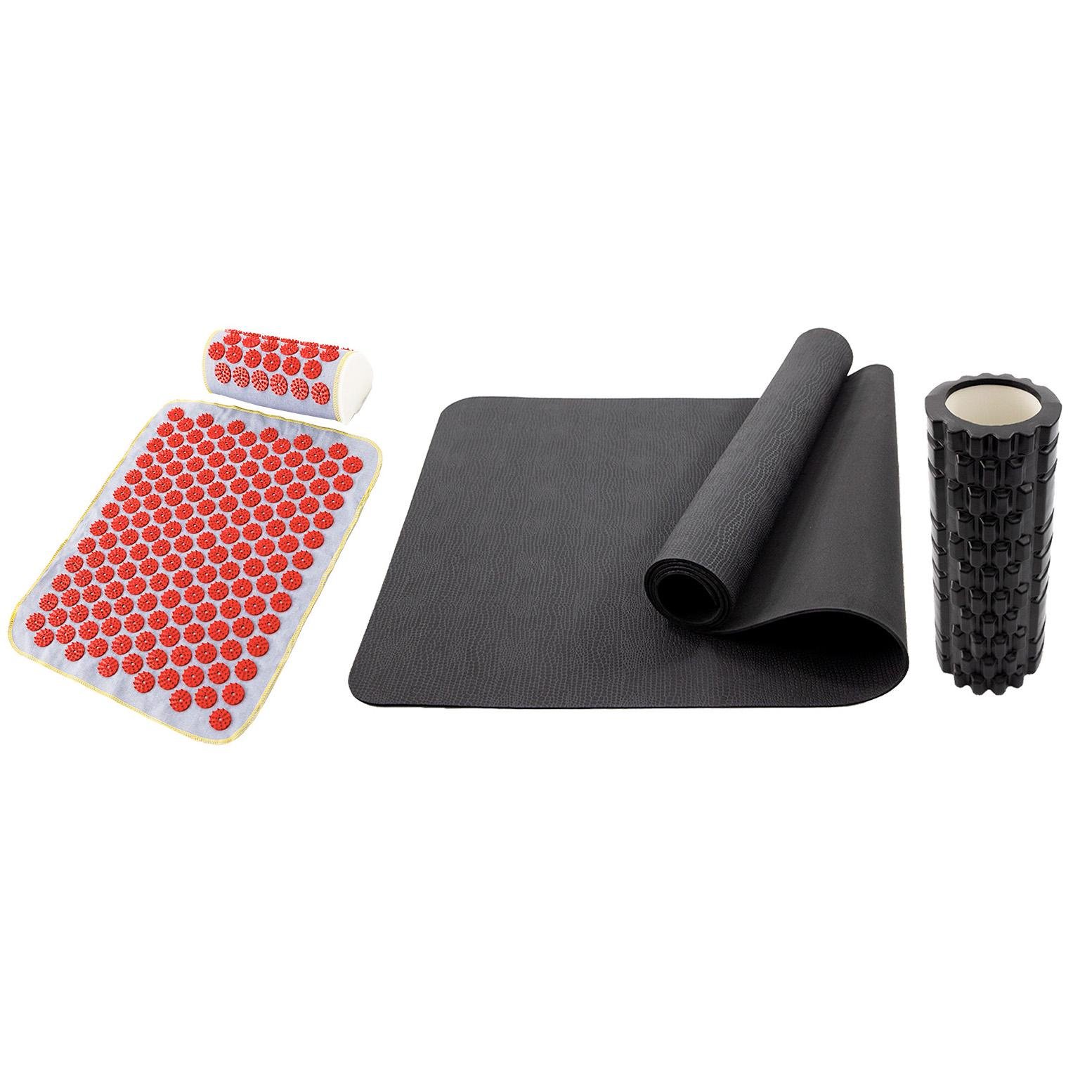 Набор OSPORT Set 111 коврик для йоги/аппликатор Кузнецова/массажный ролик (n-0144-01-0307-01)