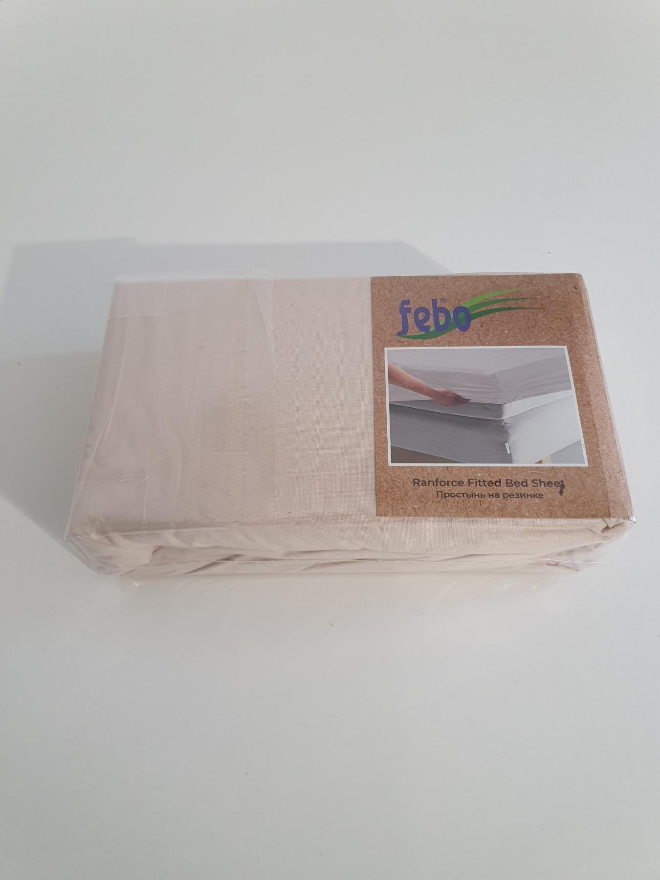 Набір Febo простирадло на резинці 180х200 см та наволочки з ранфорсу 50х70 см Бежевий (01040514) - фото 4 Набір Febo простирадло на резинці 180х200 см та наволочки з ранфорсу 50х70 см Бежевий (01040514) - фото 4